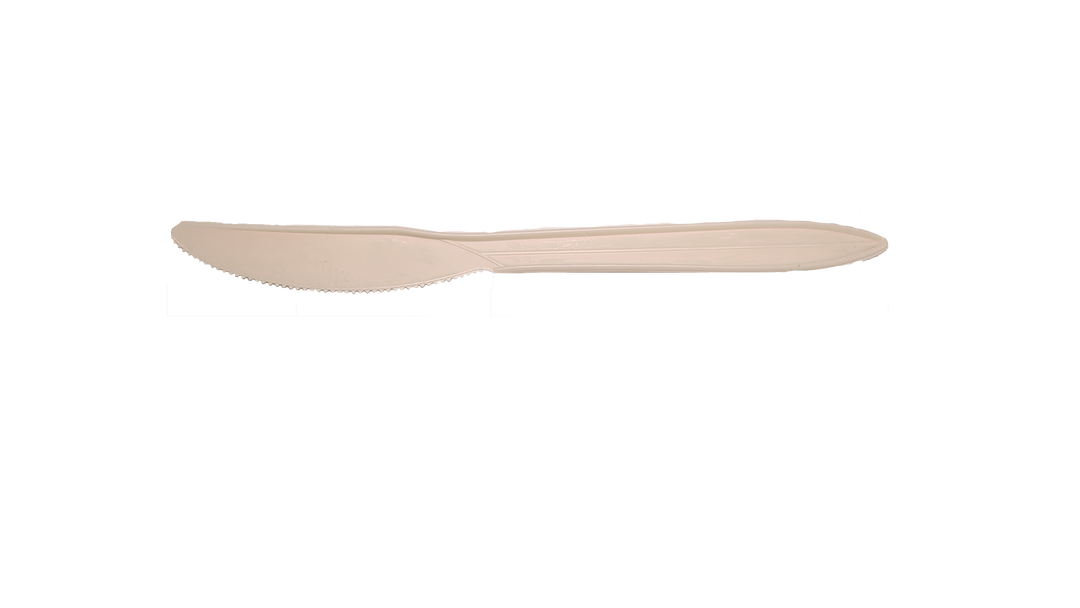 HARSHU Eco-Friendly Cornstarch 6.5” Disposable Knife Set (100 per pack)