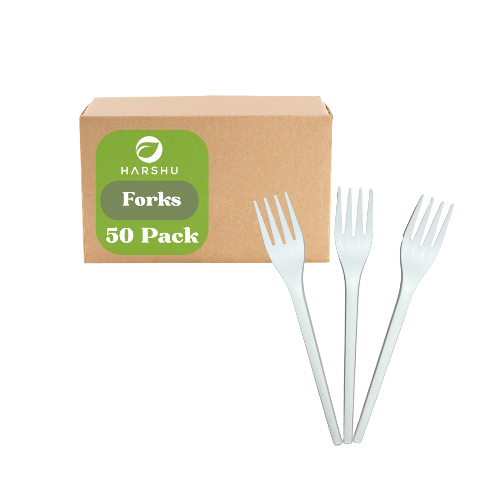 PLA Forks - 500 Count for Restaurants, Picnics, and Schools